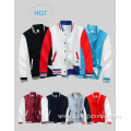 wholesale custom print logo plain fleece college jacket